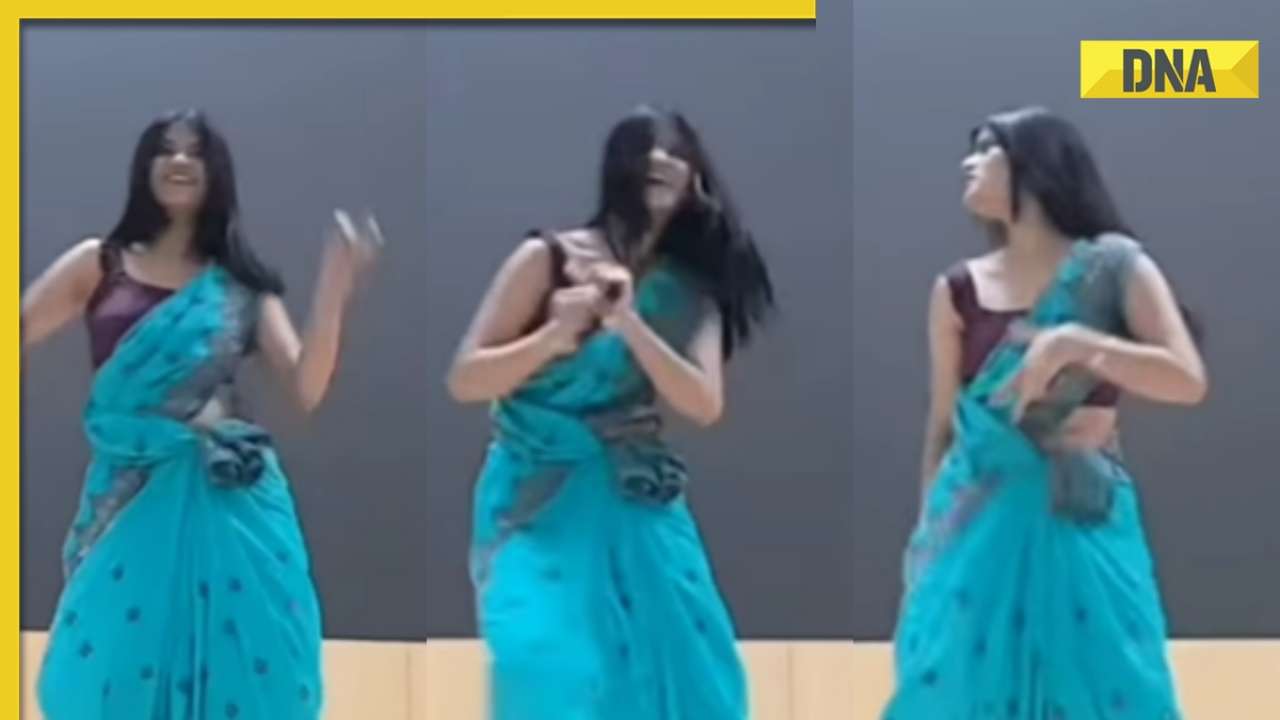 身穿纱丽的女子在视频中为Asha Bhosle的Sharara表演了杀手级舞蹈